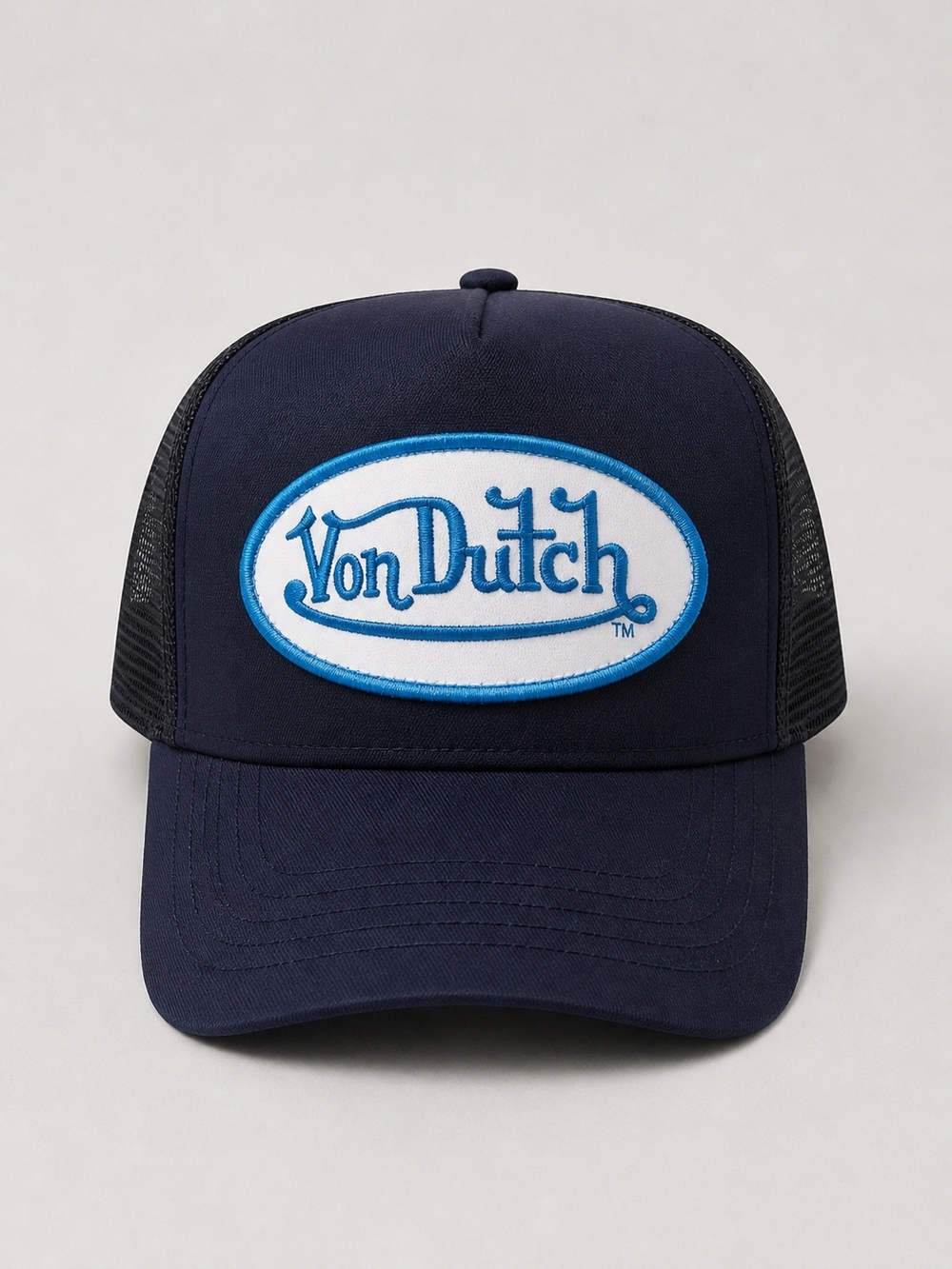 🆕️Von Dutch Navy Blue Trucker Hat | Mesh Snapback | Y2K Streetwear | NWT